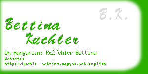 bettina kuchler business card